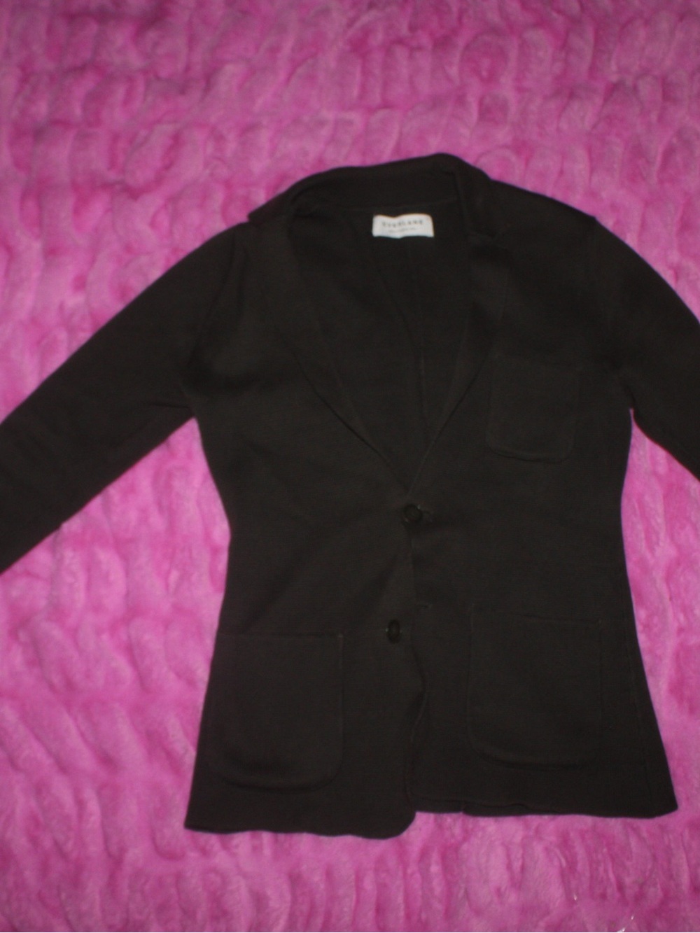 Everlane Black Knit Blazer Jacket